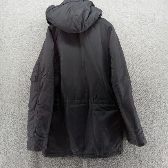 J Crew Jacket Mens Medium Midnight Navy Blue Full Zip Military‎ Style Parka - Picture 9 of 12